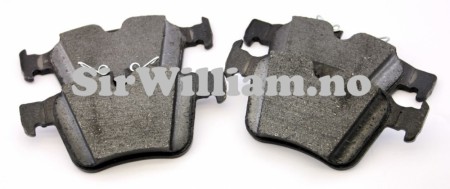 Bremseklosser, bak, sett