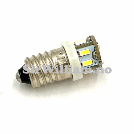 Lyspære, LED, gjenget, varmhvit, negativ jord