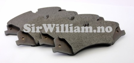 Bremseklosser, fram, sett