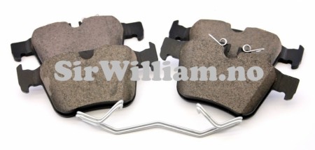 Bremseklosser, bak, sett