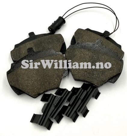 Bremseklosser, bak, sett