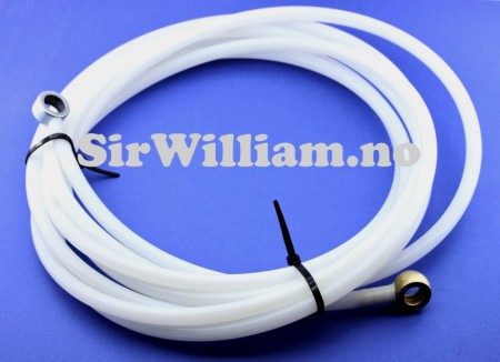 Bensinslange, hvit nylon, pumpe til filter