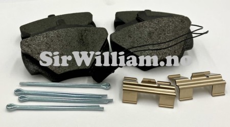 Bremseklosser, bak, sett