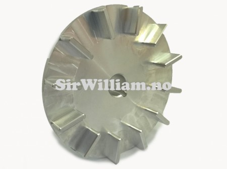 Reimskive, aluminium, med vifte, Lucas C45 Dynalite, 70x17mm