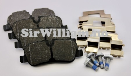 Bremseklosser, bak, sett