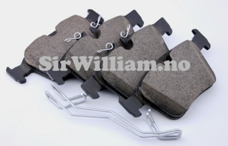 Bremseklosser, sett, bak