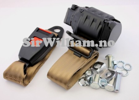 Sikkerhetsbelte, beige